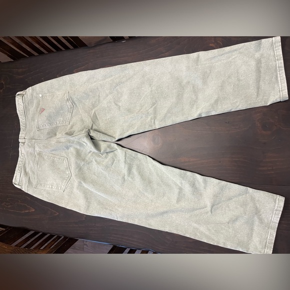 Guess Tapered Mom Jean- Sage Green - Picture 2 of 3